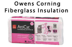 Owens corning fiberglass insulation coupons