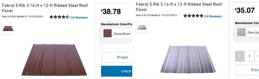 3x12 corrugated crimp roofcalc roofs