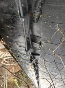 Copper roof damage