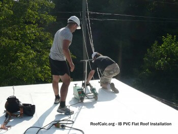 IB PVC Flat Roof Installation