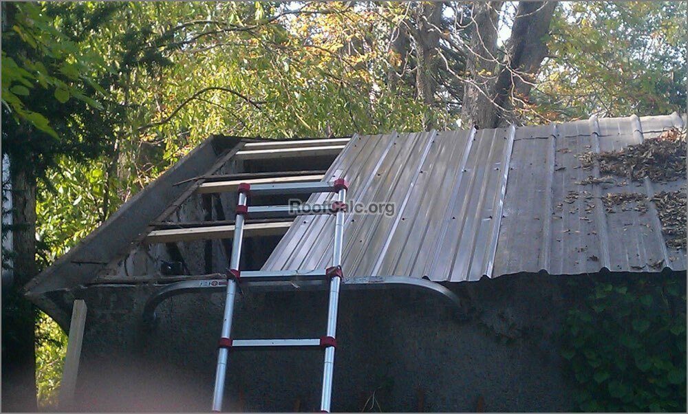 5 rib R Panel Metal Roof Installation Garage