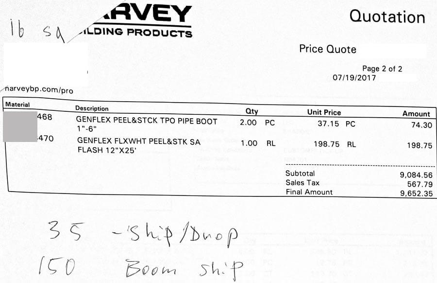 TPO Membrane Costs Retail - Page 2